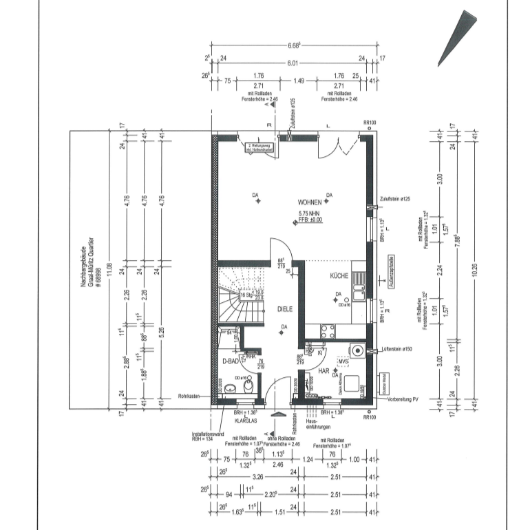 Doppelhaushälfte zur Miete 1.695 € 4,5 Zimmer 115 m²<br/>Wohnfläche 287 m²<br/>Grundstück ab sofort<br/>Verfügbarkeit Graal-Müritz 18181