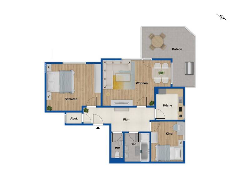 Wohnung zum Kauf 290.000 € 3 Zimmer 73,8 m²<br/>Wohnfläche Ditzingen Ditzingen 71254
