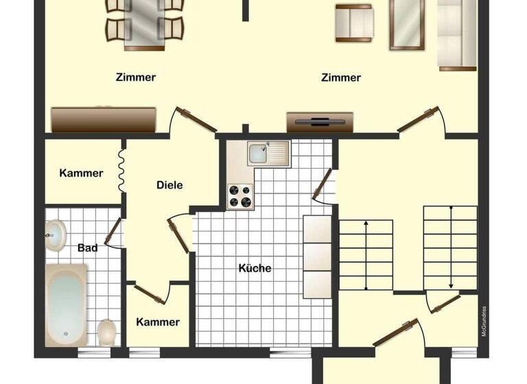 Doppelhaushälfte zum Kauf 243.000 € 5 Zimmer 116 m² 722 m² Grundstück Gielsdorf Altlandsberg 15345