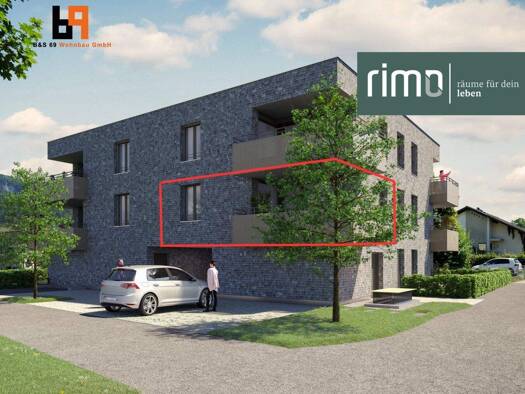 Terrassenwohnung zum Kauf - Erstbezug 342.000 € 2 Zimmer 46,2 m² 1. Geschoss Löwengasse Altach 6844