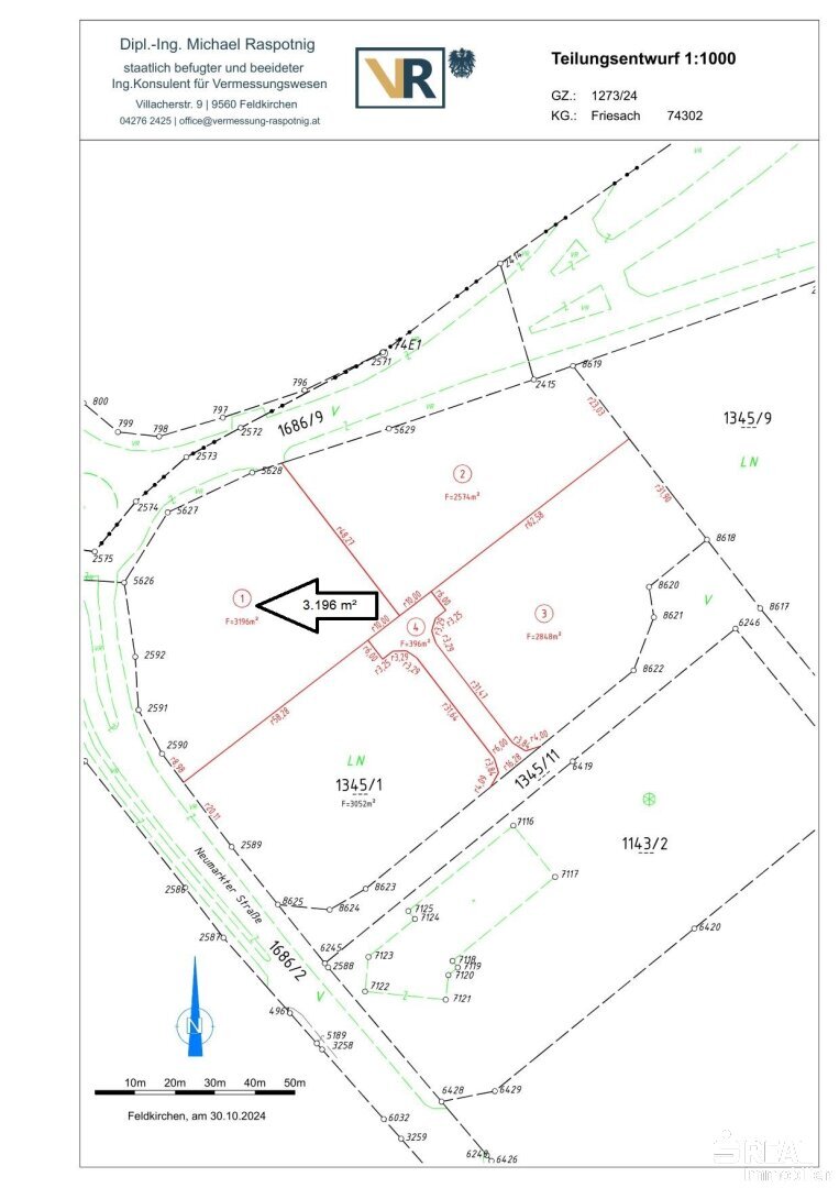 Gewerbegrundstück zum Kauf 194.405 € 3.196 m²<br/>Grundstück Friesach 9360