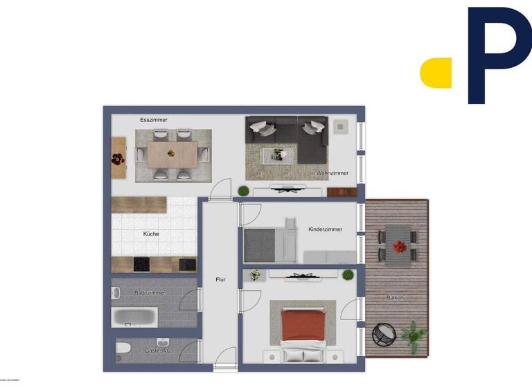 Wohnung zum Kauf 275.000 € 3 Zimmer 80 m² Mitte Ludwigsburg 71634