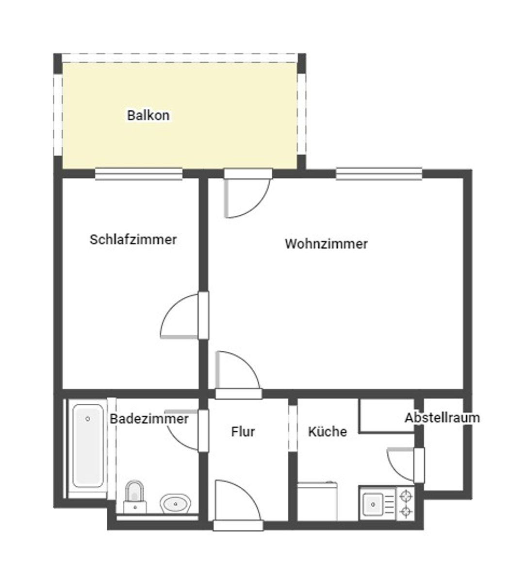 Immobilie zum Kauf als Kapitalanlage geeignet 150.000 € 2 Zimmer 42,4 m²<br/>Fläche Tamm 71732