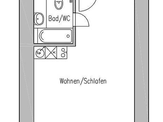 Wohnung zur Miete 500 € 1 Zimmer 30,4 m² 2. Geschoss Leipziger Straße 2 a Leipziger Vorstadt Ortsamtsbereich Neustadt 01097
