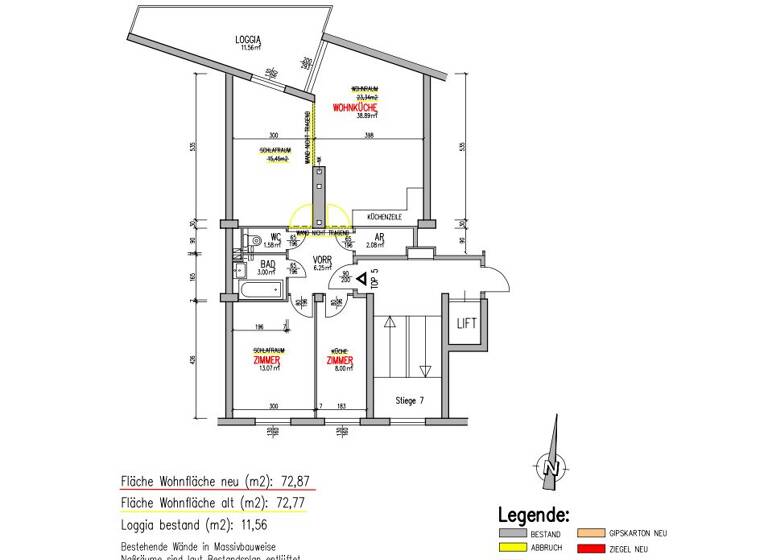 Terrassenwohnung zum Kauf 489.000 € 3 Zimmer 72,9 m² 2. Geschoss Wien 1200