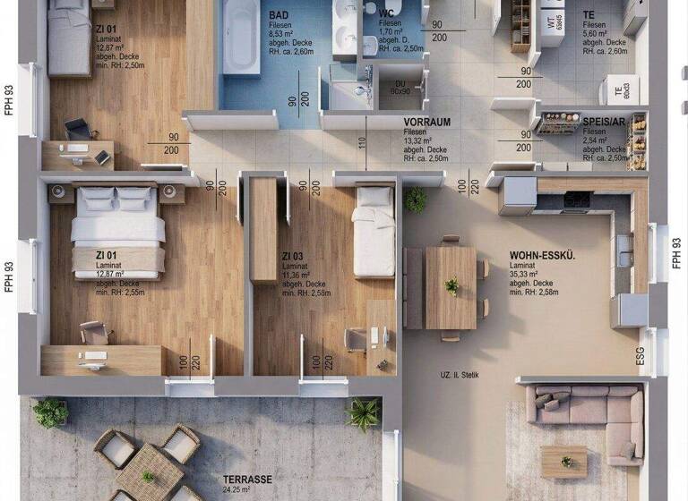 Haus zum Kauf 301.950 € 3 Zimmer 107 m² 537 m² Grundstück Markt Piesting 2753