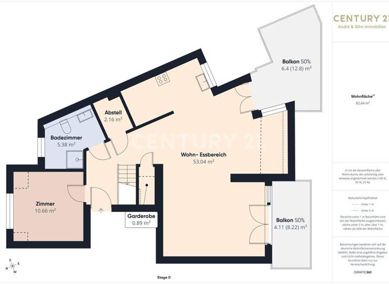 Maisonette zur Miete 1.850 € 4 Zimmer 134 m² 4. Geschoss Griesheim 64347