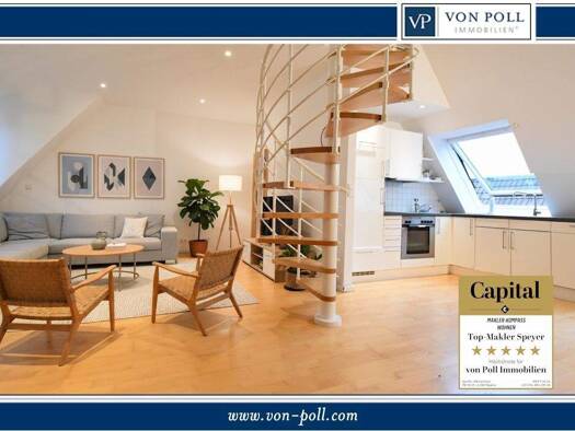 Wohnung zum Kauf 235.000 € 1,5 Zimmer 50,6 m² 3. Geschoss Speyer 67346