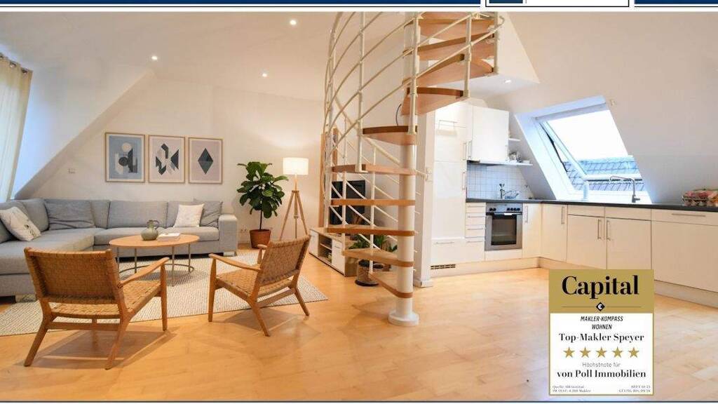 Wohnung zum Kauf 235.000 € 1,5 Zimmer 50,6 m² 3. Geschoss Speyer 67346