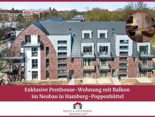 Wohnung zum Kauf - Erstbezug 839.000 € 3 Zimmer 101,2 m² Poppenbüttel Hamburg 22399