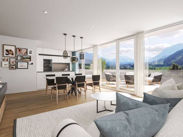 Terrassenwohnung zum Kauf - Erstbezug provisionsfrei als Kapitalanlage geeignet 601.620 € 3 Zimmer 80,3 m² Maria Grüner Straße 6 Frastanz 6820