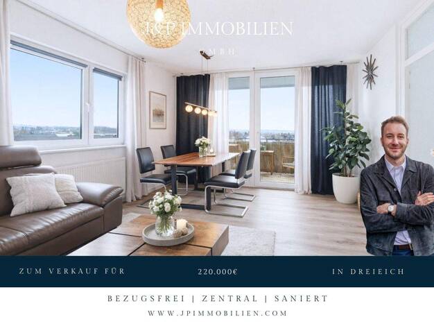 Wohnung zum Kauf 220.000 € 3 Zimmer 66,1 m² 6. Geschoss Sprendlingen Dreieich 63303