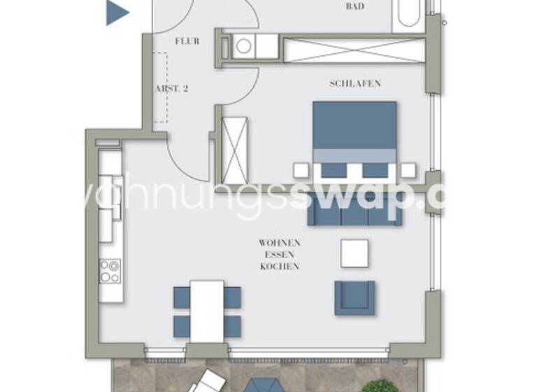 Studio zur Miete Tauschwohnung 1.370 € 2 Zimmer 72 m² 3. Geschoss Friedrichshain Berlin 10245