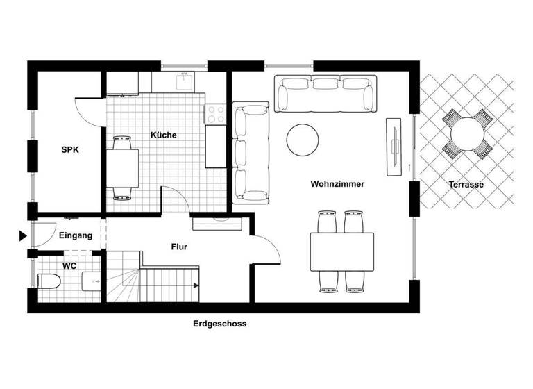 Doppelhaushälfte zum Kauf 320.000 € 5 Zimmer 124,6 m² 398 m² Grundstück Bookholzberg Ganderkesee 27777