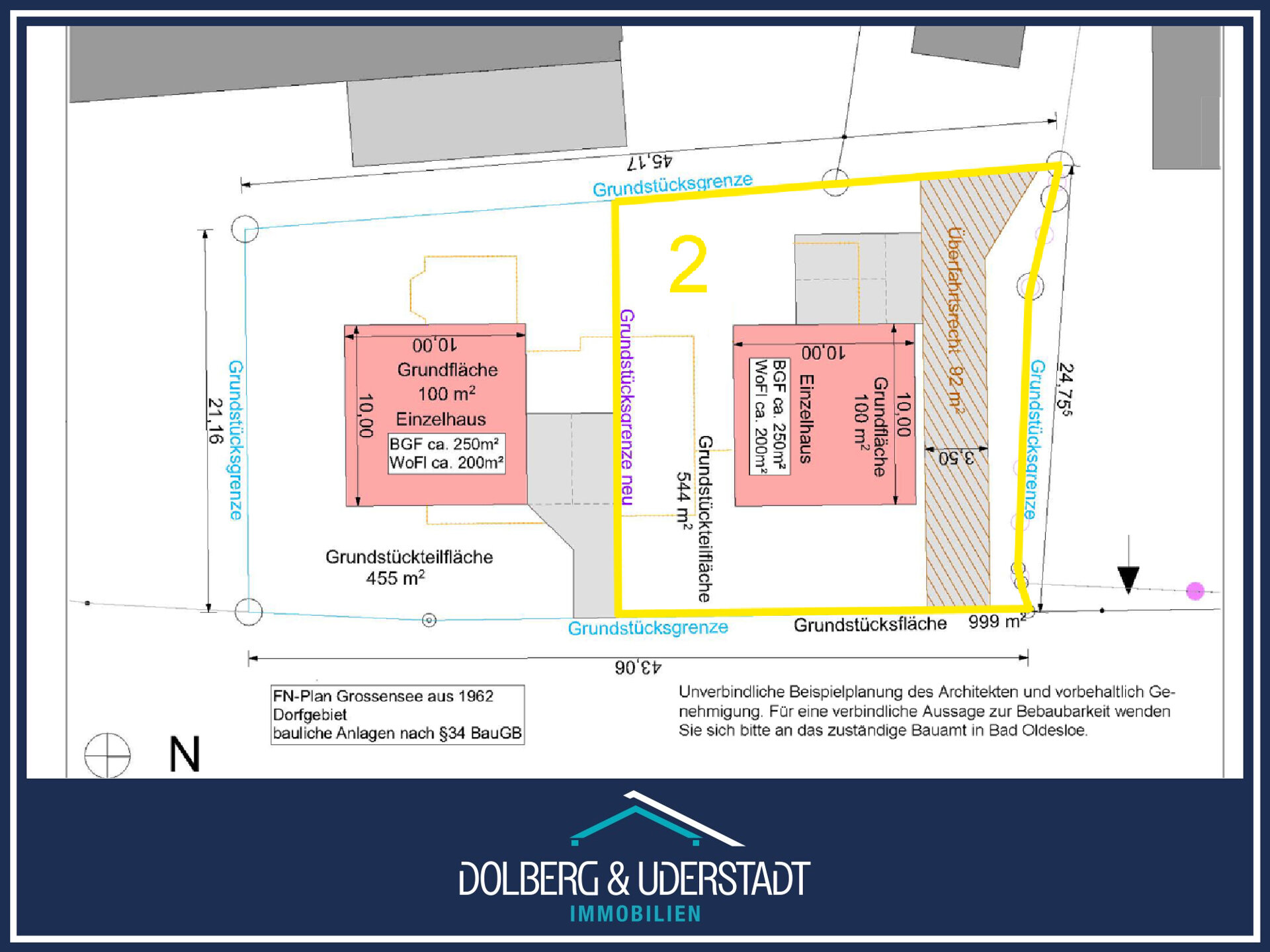 Grundstück zum Kauf 224.500 € 544 m²<br/>Grundstück Großensee 22946