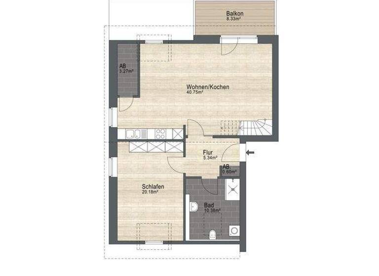 Wohnung zum Kauf 390.200 € 2 Zimmer 79,6 m² Scharnebeck 21379