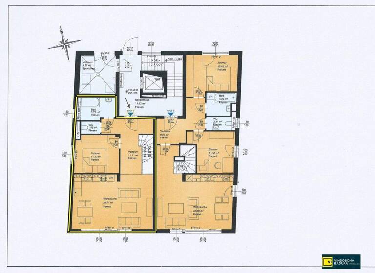Wohnung zur Miete 942 € 2 Zimmer 59,3 m² EG Wien 1100
