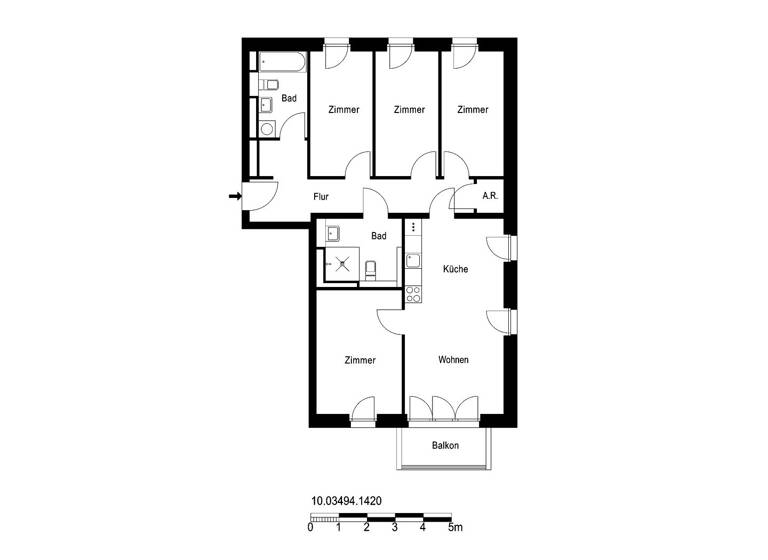 Wohnung zur Miete 1.752 € 5 Zimmer 96 m² 2. Geschoss frei ab 01.05.2026 Marianne-Foerster-Straße 1 Heinersdorf Berlin 13089