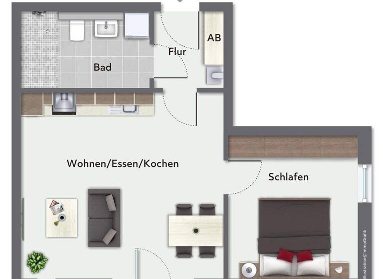 Wohnung zum Kauf - Erstbezug provisionsfrei 235.000 € 2 Zimmer 49,5 m² 1. Geschoss Schildesche Bielefeld 33611
