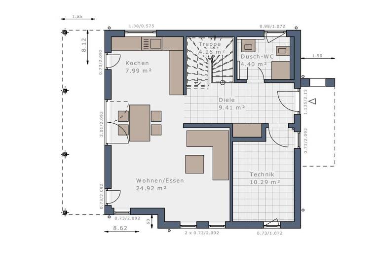 Einfamilienhaus zum Kauf provisionsfrei 700.936 € 4 Zimmer 119 m² 859 m² Grundstück Pausin Schönwalde-Glien 14621