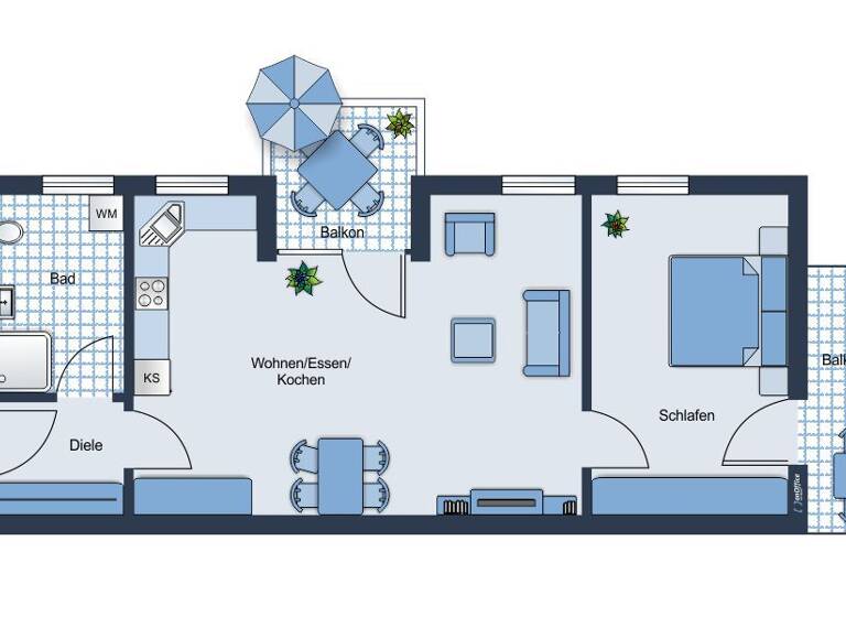 Wohnung zum Kauf 235.000 € 2 Zimmer 57,4 m²<br/>Wohnfläche Retzstadt 97282