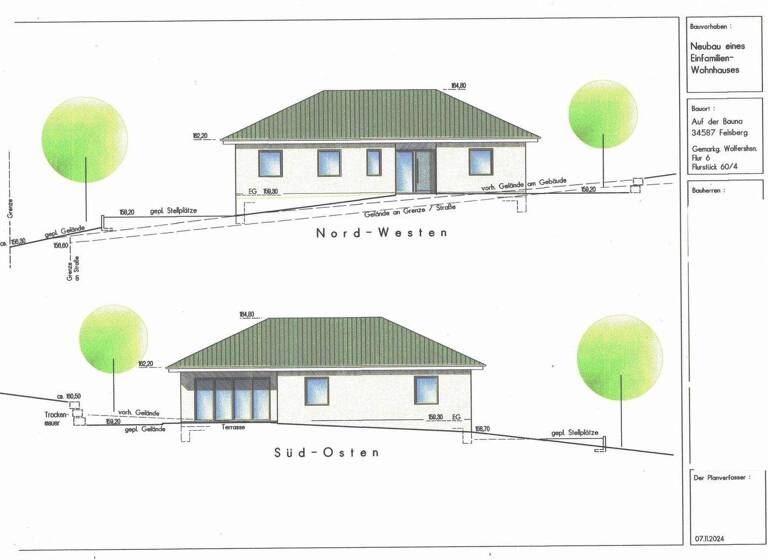 Grundstück zum Kauf provisionsfrei 84.000 € 800 m² Grundstück Baugenehmigung vorhanden frei ab sofort Auf der Bauna  1 A Wolfershausen Felsberg 34587