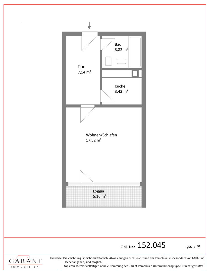 Wohnung zum Kauf 99.000 € 1 Zimmer 36 m²<br/>Wohnfläche 5.<br/>Geschoss Kernstadt - Ost Lahr/Schwarzwald 77933