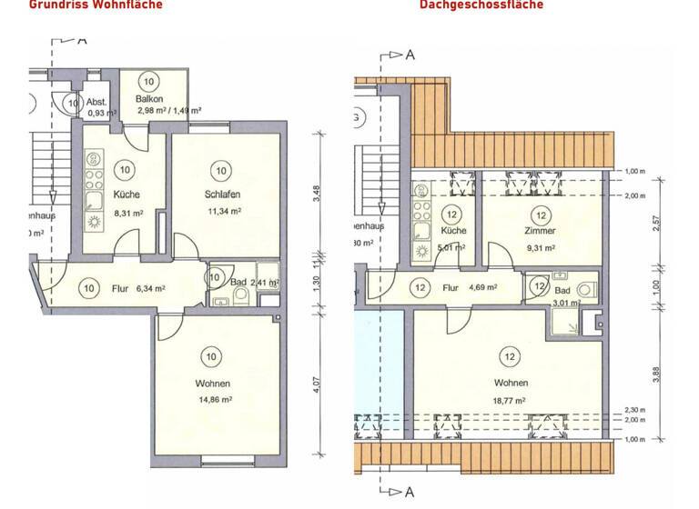 Wohnung zum Kauf 189.000 € 4 Zimmer 85 m² 4. Geschoss Südfriedhof Kiel 24114