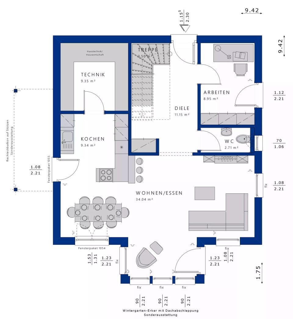 Einfamilienhaus zum Kauf 899.000 € 5,5 Zimmer 147 m²<br/>Wohnfläche 565 m²<br/>Grundstück Schwand Schwanstetten 90596