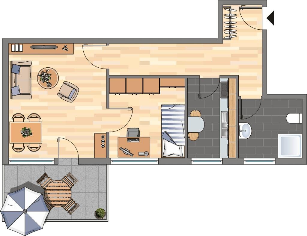 Wohnung zur Miete 779 € 2 Zimmer 75,3 m²<br/>Wohnfläche 2.<br/>Geschoss 04.03.2025<br/>Verfügbarkeit Teutonenstraße 2 Sieglar Troisdorf 53844