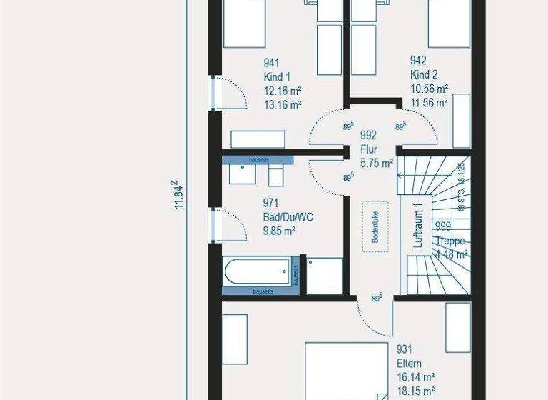 Doppelhaushälfte zum Kauf 328.990 € 4 Zimmer 127 m² 289,7 m² Grundstück Elchesheim Elchesheim-Illingen 76477