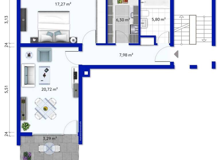 Wohnung zum Kauf 259.000 € 2 Zimmer 60 m² 2. Geschoss frei ab sofort Hedelfingen Stuttgart 70329