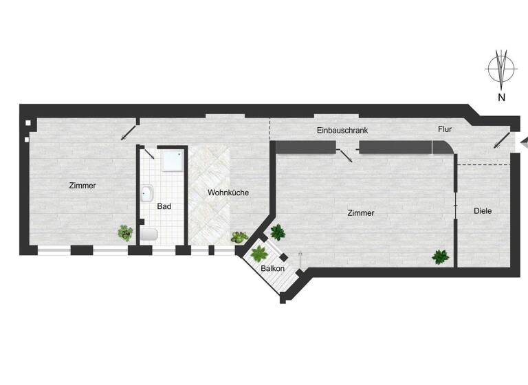 Wohnung zum Kauf 549.000 € 2 Zimmer 95 m² 1. Geschoss Charlottenburg Berlin 10629