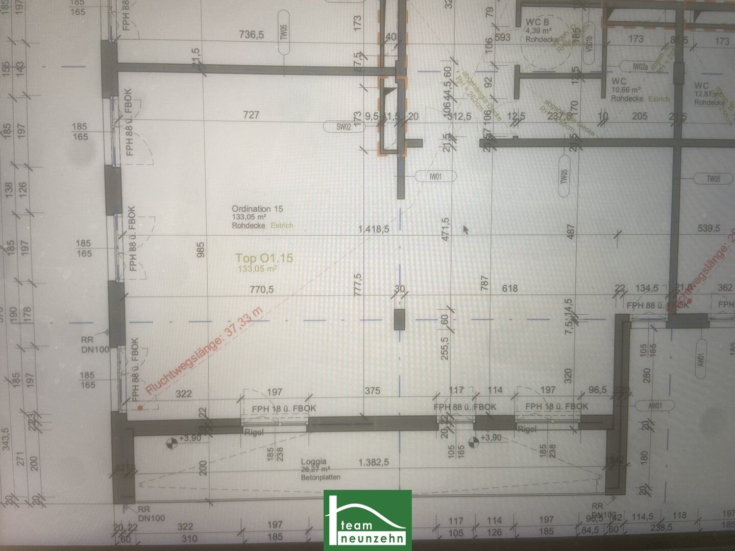 Büro-/Praxisfläche zur Miete 10,44 € 1 Zimmer 133 m²<br/>Bürofläche Erwin Schrödinger-Straße 9-11 Wiener Neustadt 2700