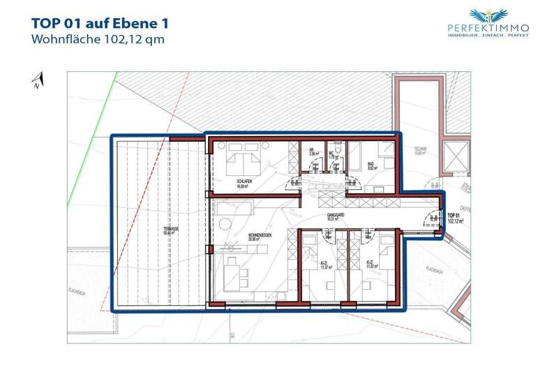 Terrassenwohnung zum Kauf 449.800 € 4 Zimmer 102,1 m² 1. Geschoss Strengen 6571