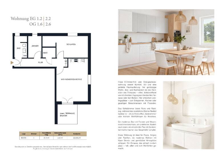 Wohnung zum Kauf provisionsfrei 325.000 € 3 Zimmer 76,2 m² 1. Geschoss Fredenbeck 21717