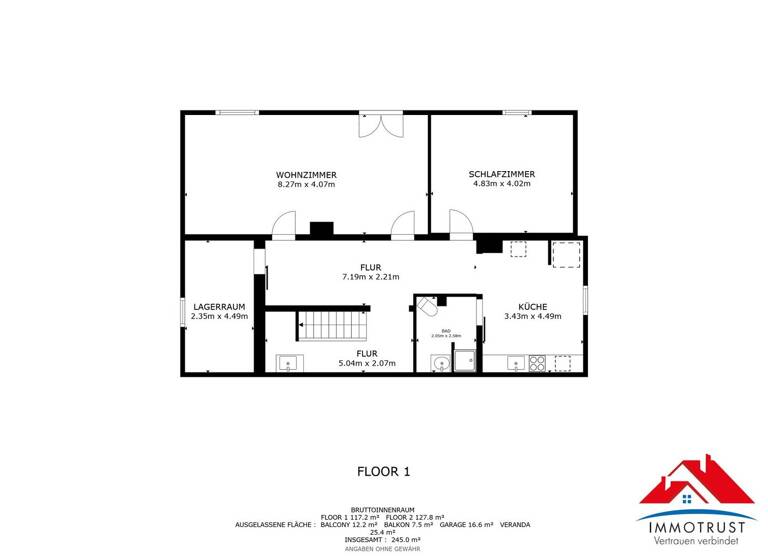 Einfamilienhaus zum Kauf 390.000 € 6,5 Zimmer 245 m² 1.258,9 m² Grundstück Hüttenberg 9375
