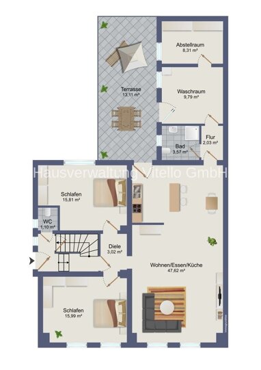 Wohnung zum Kauf 140.000 € 3 Zimmer 110 m² Schafbrücke Saarbrücken / Schafbrücke 66121