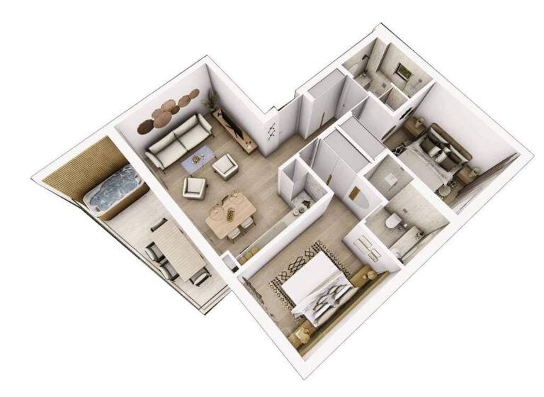 Wohnung zum Kauf 369.000 € 5 Zimmer 99 m² 1. Geschoss Sukosan