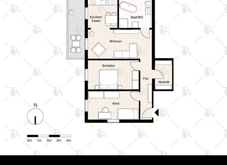 Wohnung zum Kauf provisionsfrei 259.000 € 3 Zimmer 87,1 m² frei ab sofort Werdau Werdau , Sachs 08412