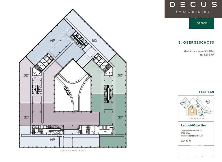 Büro zur Miete 24,10 € Wien 1020