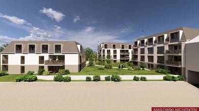 Terrassenwohnung zum Kauf - Erstbezug provisionsfrei 334.000 € 2 Zimmer 57,6 m² EG frei ab sofort Schulstraße 1b Ay Senden 89250