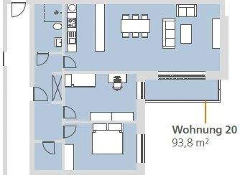 Wohnung zum Kauf 448.800 € 3 Zimmer 94,5 m² 3. Geschoss frei ab 31.03.2026 Louis-Leitz-Straße 1a Oberneuland Bremen 28355