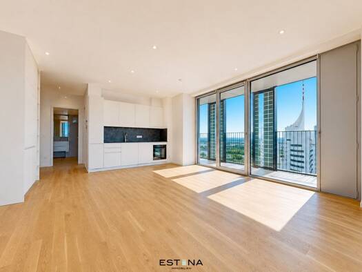 Wohnung zur Miete - Erstbezug 2.208 € 3 Zimmer 81,1 m² 46. Geschoss frei ab 01.11.2026 Donau-City-Straße Wien 1220