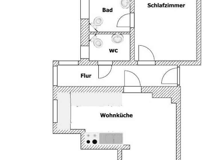 Wohnung zur Miete 778 € 2 Zimmer 59 m² Langebrück 01465