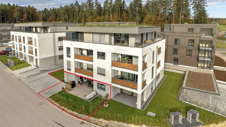 Wohnung zum Kauf - Neubau provisionsfrei 575.000 € 4 Zimmer 117,8 m² 1. Geschoss frei ab sofort Rotbuchenstraße 4-6 Wimberg Calw 75365