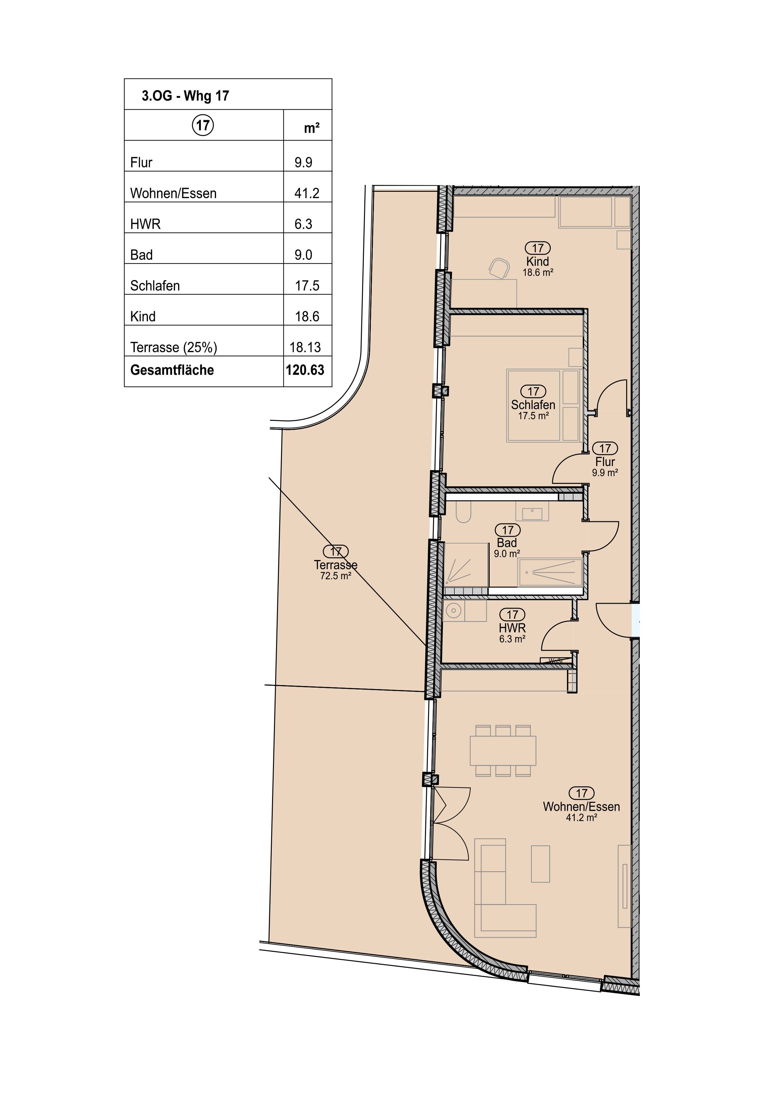 Penthouse zur Miete 1.508 € 3 Zimmer 120,6 m²<br/>Wohnfläche 3.<br/>Geschoss 01.01.2025<br/>Verfügbarkeit Sehnde Sehnde 31319