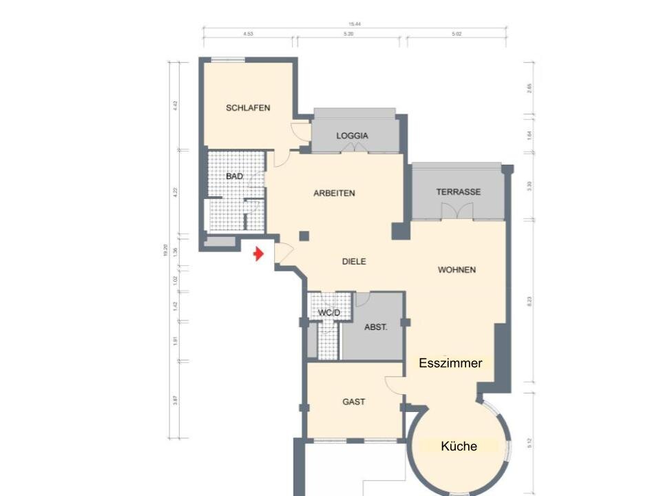 Loft zur Miete 2.934 € 4 Zimmer 173 m²<br/>Wohnfläche 5.<br/>Geschoss Agrippinawerft 16 Neustadt - Süd Köln 50968