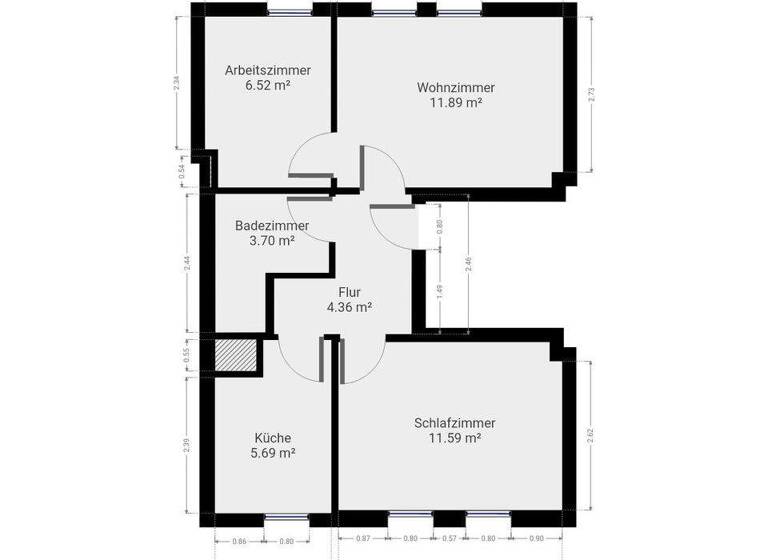 Wohnung zum Kauf provisionsfrei 2,5 Zimmer 44 m² 3. Geschoss Steffensweg Bremen 28217