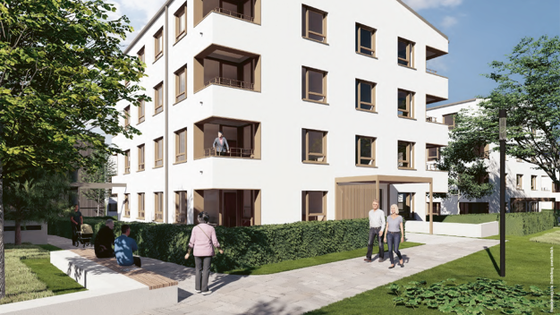 Wohnung zum Kauf - Neubau provisionsfrei 417.900 € 3,5 Zimmer 81,5 m² EG Laupheim Laupheim 88471